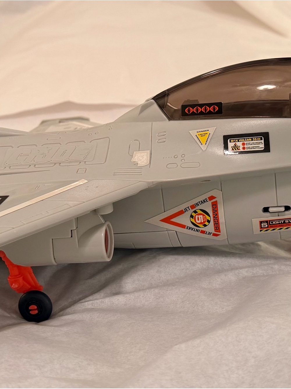 Hasbro Gray and Orange Toy Jet Fighter Plane - Picture 1 of 5